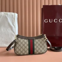 Gucci Women Ophidia Small Shoulder Bag-Brown 841341 (1)