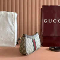Gucci Women Ophidia Small Shoulder Bag-Brown 841341 (1)