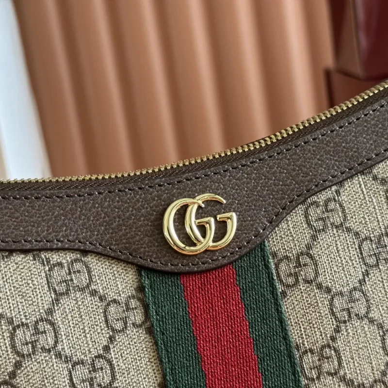 Gucci Women Ophidia Small Shoulder Bag-Brown 841341