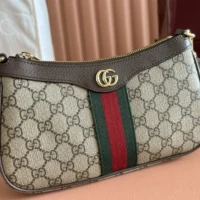 Gucci Women Ophidia Small Shoulder Bag-Brown 841341 (1)