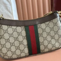 Gucci Women Ophidia Small Shoulder Bag-Brown 841341 (1)
