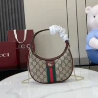 Gucci Women Ophidia Small Shoulder Bag-Maroon 838463 (1)