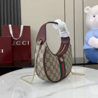 Gucci Women Ophidia Small Shoulder Bag-Maroon 838463 (1)