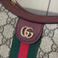 Gucci Women Ophidia Small Shoulder Bag-Maroon 838463 (1)