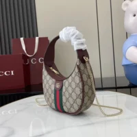 Gucci Women Ophidia Small Shoulder Bag-Maroon 838463 (1)