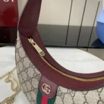 Gucci Women Ophidia Small Shoulder Bag-Maroon 838463