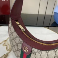 Gucci Women Ophidia Small Shoulder Bag-Maroon 838463 (1)