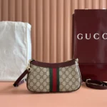 Gucci Women Ophidia Small Shoulder Bag-Maroon 841341