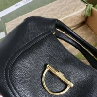 Gucci Women Softbit Medium Top Handle Bag-Black ‎837467 (1)