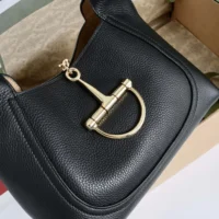 Gucci Women Softbit Medium Top Handle Bag-Black ‎837467 (1)
