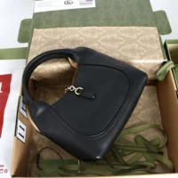 Gucci Women Softbit Medium Top Handle Bag-Black ‎837467 (1)