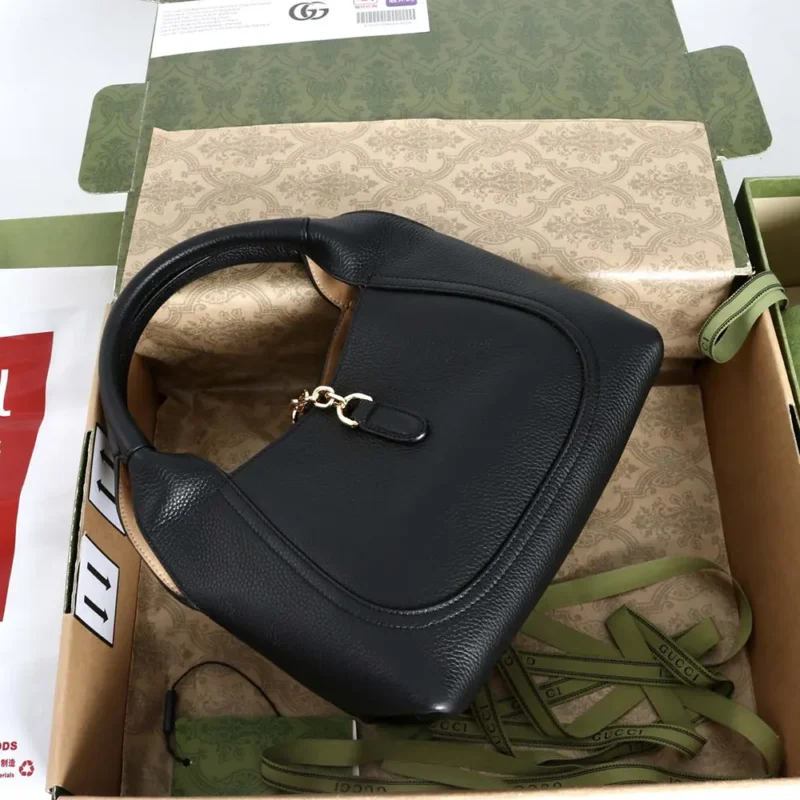 Gucci Women Softbit Medium Top Handle Bag-Black ‎837467