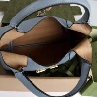 Gucci Women Softbit Medium Top Handle Bag-Blue ‎837467 (1)