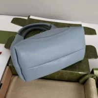 Gucci Women Softbit Medium Top Handle Bag-Blue ‎837467 (1)