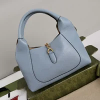 Gucci Women Softbit Medium Top Handle Bag-Blue ‎837467 (1)