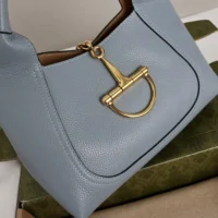 Gucci Women Softbit Medium Top Handle Bag-Blue ‎837467 (1)