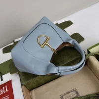 Gucci Women Softbit Medium Top Handle Bag-Blue ‎837467 (1)