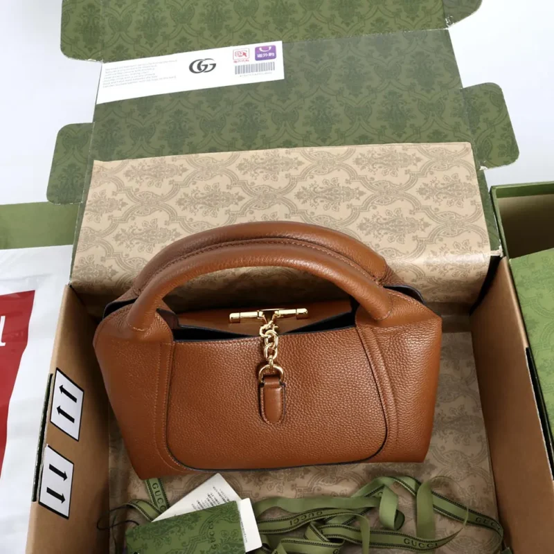 Gucci Women Softbit Medium Top Handle Bag-Brown ‎837467