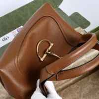 Gucci Women Softbit Medium Top Handle Bag-Brown ‎837467 (1)