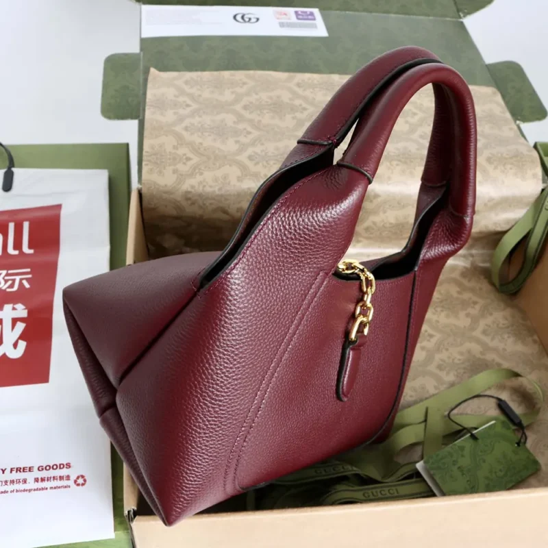 Gucci Women Softbit Medium Top Handle Bag-Maroon ‎837467