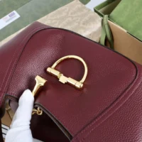 Gucci Women Softbit Medium Top Handle Bag-Maroon ‎837467 (1)