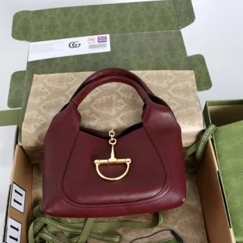 Gucci Women Softbit Medium Top Handle Bag-Maroon ‎837467