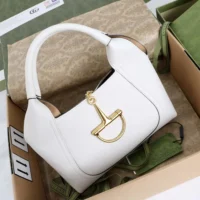 Gucci Women Softbit Medium Top Handle Bag-White 837467 (1)