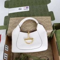 Gucci Women Softbit Medium Top Handle Bag-White 837467 (1)