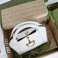 Gucci Women Softbit Medium Top Handle Bag-White 837467 (1)