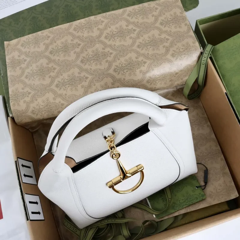 Gucci Women Softbit Medium Top Handle Bag-White 837467