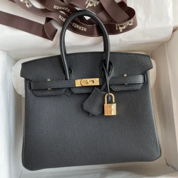 Hermes Birkin 30 Bag in Epsom Leather with Gold Hardware-Black/Gold