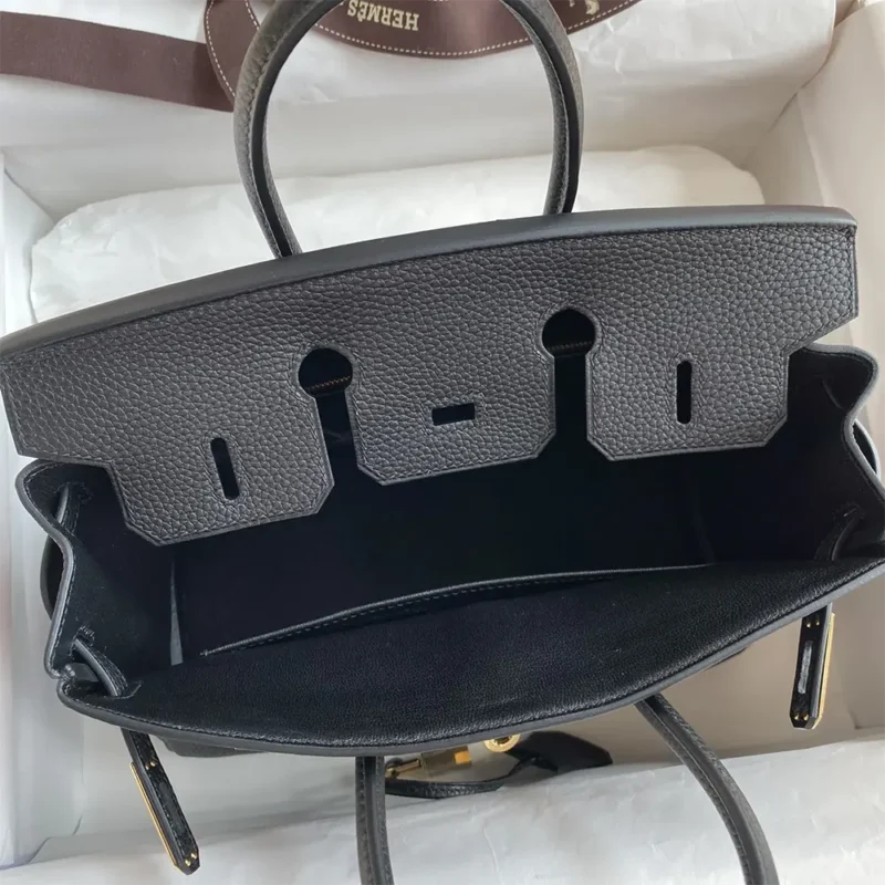 Hermes Birkin 30 Bag in Epsom Leather with Gold Hardware-Black/Gold