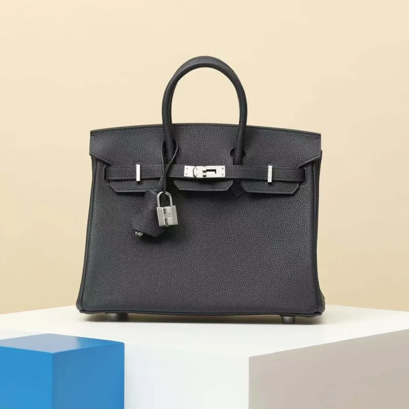 Hermes Birkin 30 Bag in Epsom Leather with Gold Hardware-Black/Silver