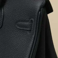 Hermes Birkin 30 Bag in Epsom Leather with Gold Hardware-BlackSilver (1)