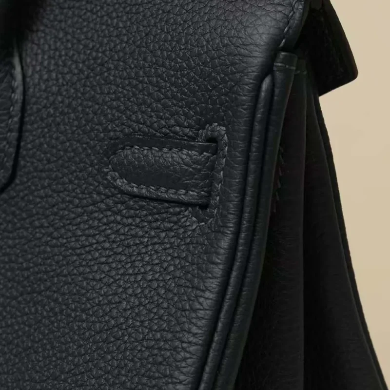 Hermes Birkin 30 Bag in Epsom Leather with Gold Hardware-Black/Silver