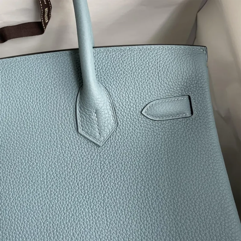 Hermes Birkin 30 Bag in Epsom Leather with Gold Hardware-Blue/Gold