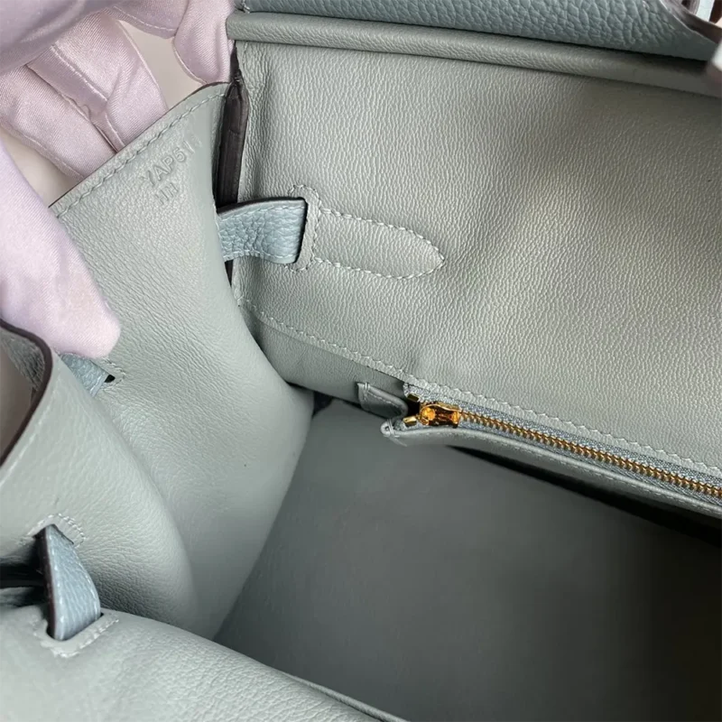 Hermes Birkin 30 Bag in Epsom Leather with Gold Hardware-Blue/Gold