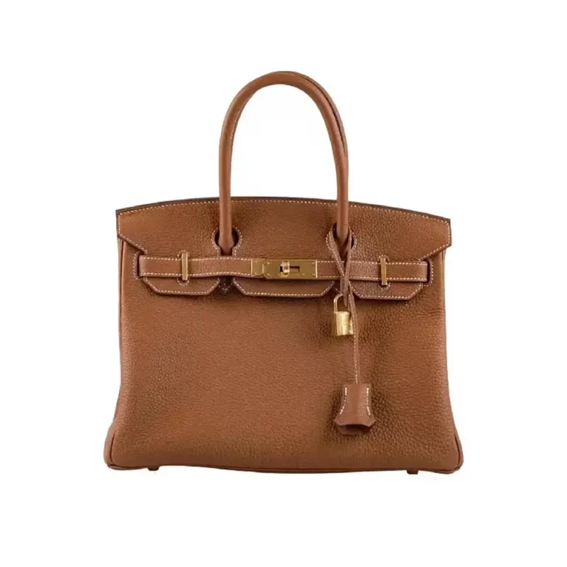 Hermes Birkin 30 Bag in Epsom Leather with Gold Hardware-Brown