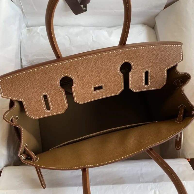 Hermes Birkin 30 Bag in Epsom Leather with Gold Hardware-Brown/Gold