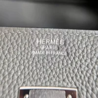 Hermes Birkin 30 Bag in Epsom Leather with Gold Hardware-Grey (1)
