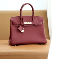 Hermes Birkin 30 Bag in Epsom Leather with Gold Hardware-RedGold (1)