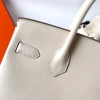 Hermes Birkin 30 Bag in Epsom Leather with Gold Hardware-WhiteGold (1)