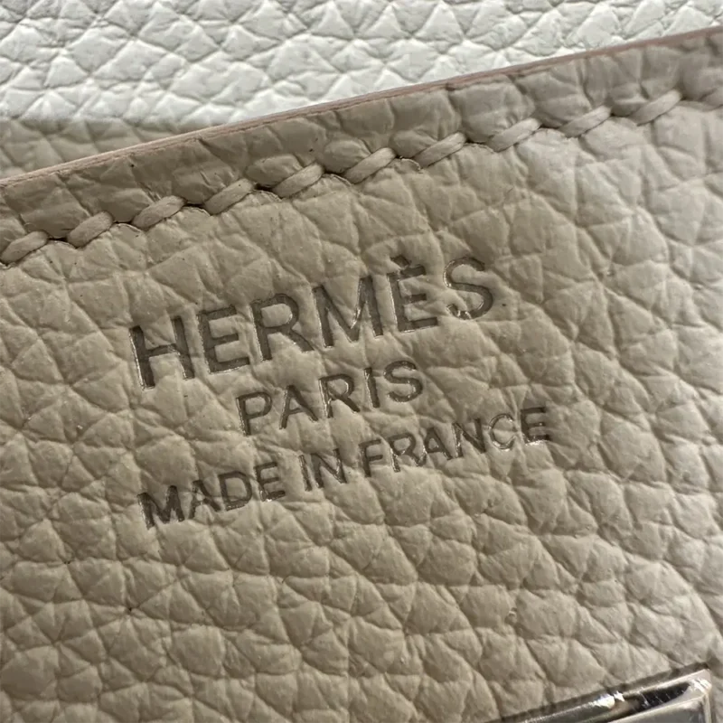 Hermes Birkin 30 Bag in Epsom Leather with Gold Hardware-White/Silver