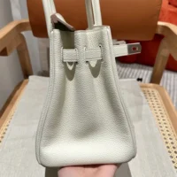 Hermes Birkin 30 Bag in Epsom Leather with Gold Hardware-WhiteSilver (1)