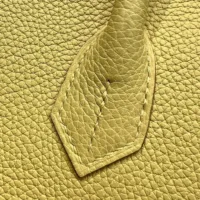 Hermes Birkin 30 Bag in Epsom Leather with Gold Hardware-YellowSilver (1)