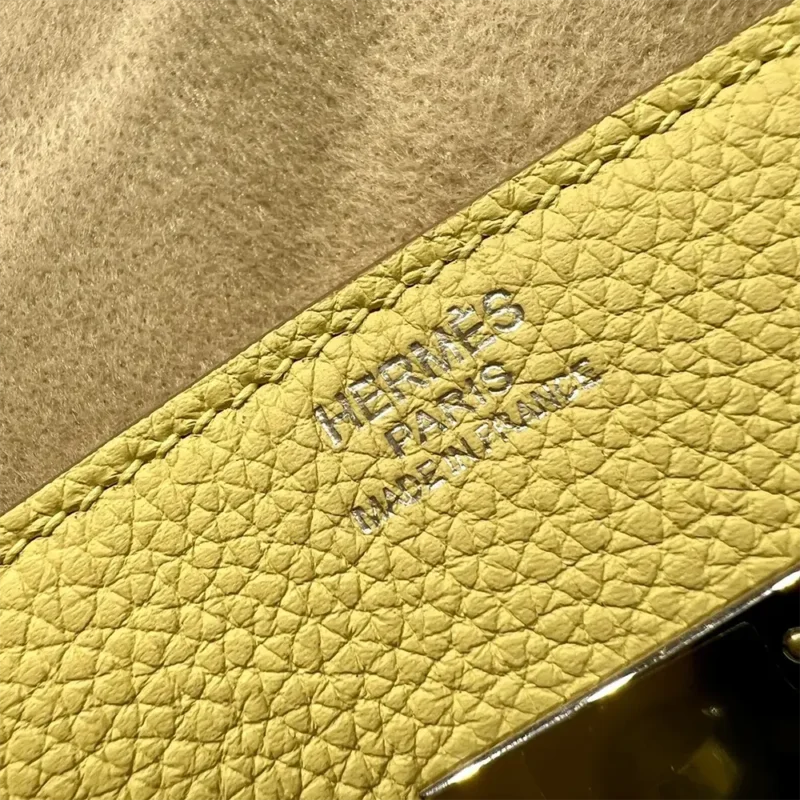 Hermes Birkin 30 Bag in Epsom Leather with Gold Hardware-Yellow/Silver
