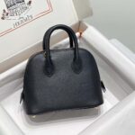 Hermes Unisex Bolide 1923 Bag in Epsom Calfskin-Black/Gold