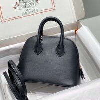 Hermes Unisex Bolide 1923 Bag in Epsom Calfskin-BlackGold (1)