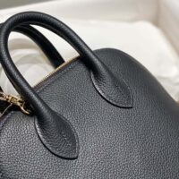 Hermes Unisex Bolide 1923 Bag in Epsom Calfskin-BlackGold (1)