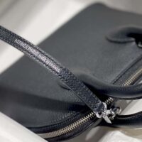 Hermes Unisex Bolide 1923 Bag in Epsom Calfskin-BlackSilver (1)